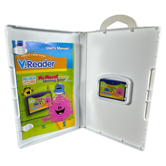 VTECH V. Reader Ebooks: “Toy Story 3,” “Spongebob” and “Mr. Men Little Miss” Lot - Picture 5 of 6